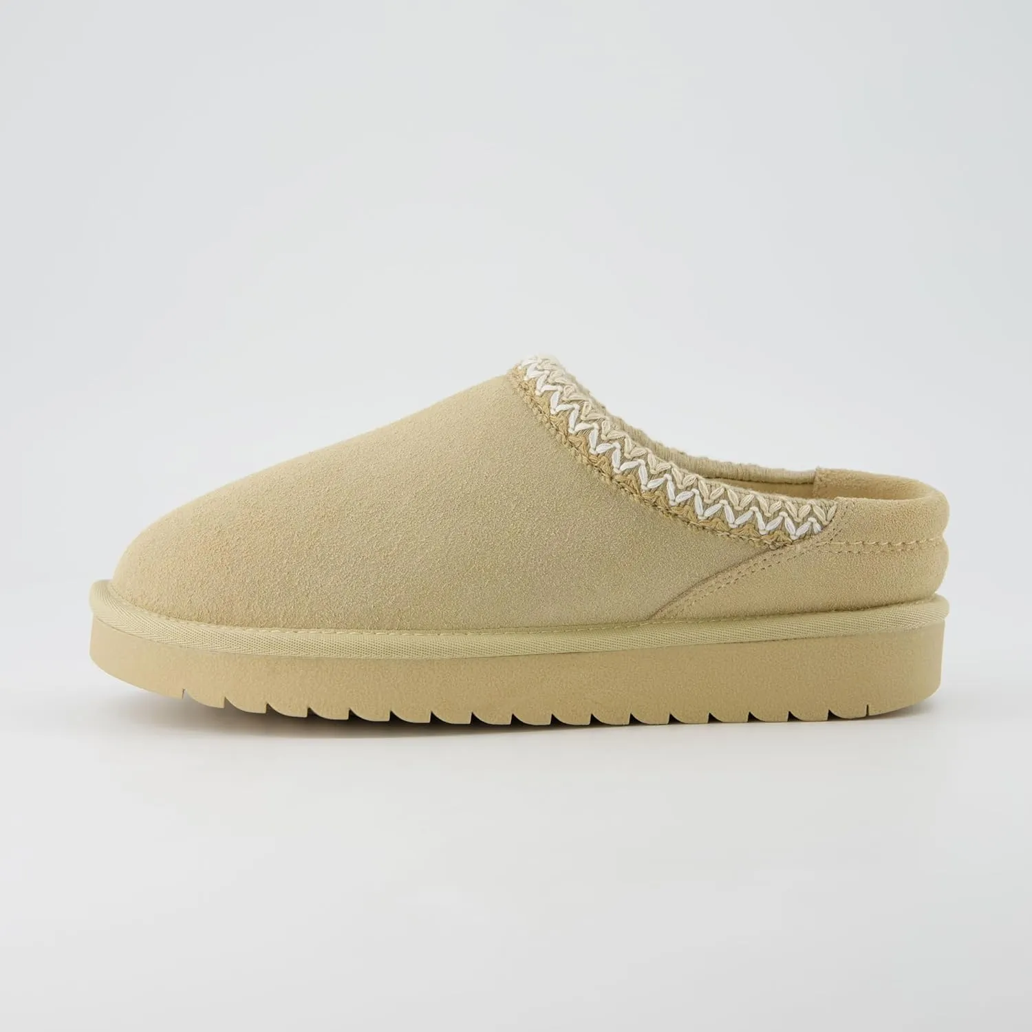 CUSHIONAIRE Keto Womens Slippers Slip-On Suede Mule Slipper - Cozy & Stylish, Memory Foam & Faux Fur Lining, Wide Widths Available