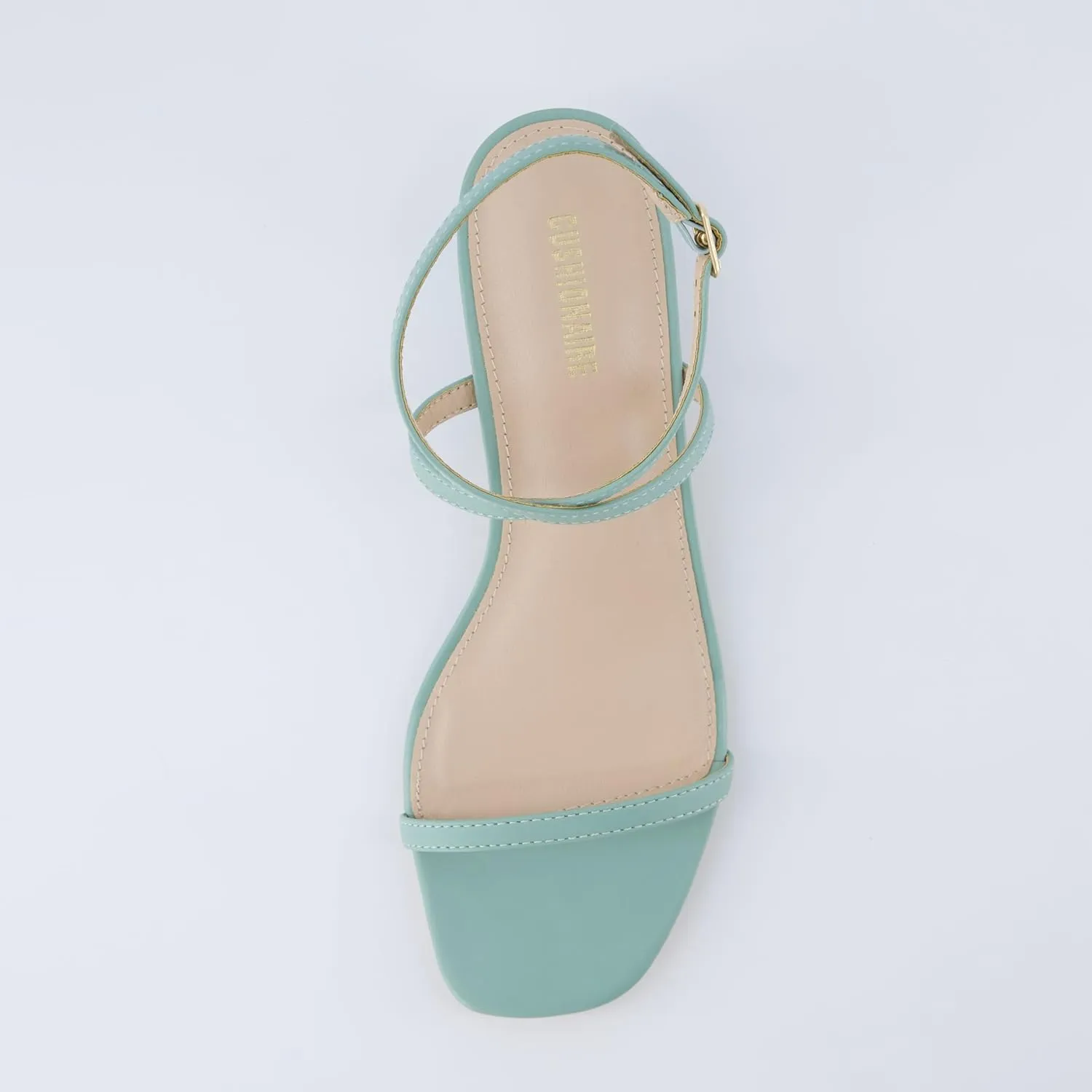 CUSHIONAIRE Sonata Women’s Ankle Wrap One Band Kitten Heel Sandal – Strappy Faux Leather Dress Shoe with Adjustable Buckle