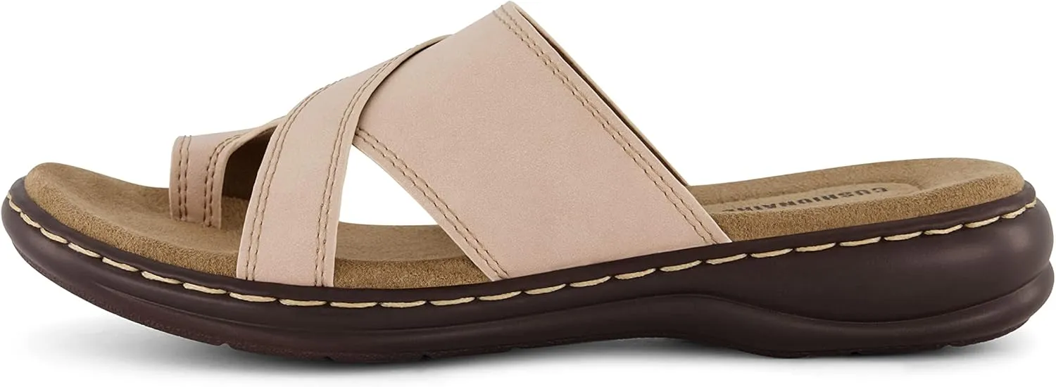 CUSHIONAIRE Women's Blare comfort sandal  Comfort Foam
