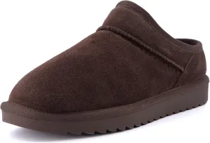 CUSHIONAIRE Women's Hilo Genuine Suede cozy mule  Memory Foam