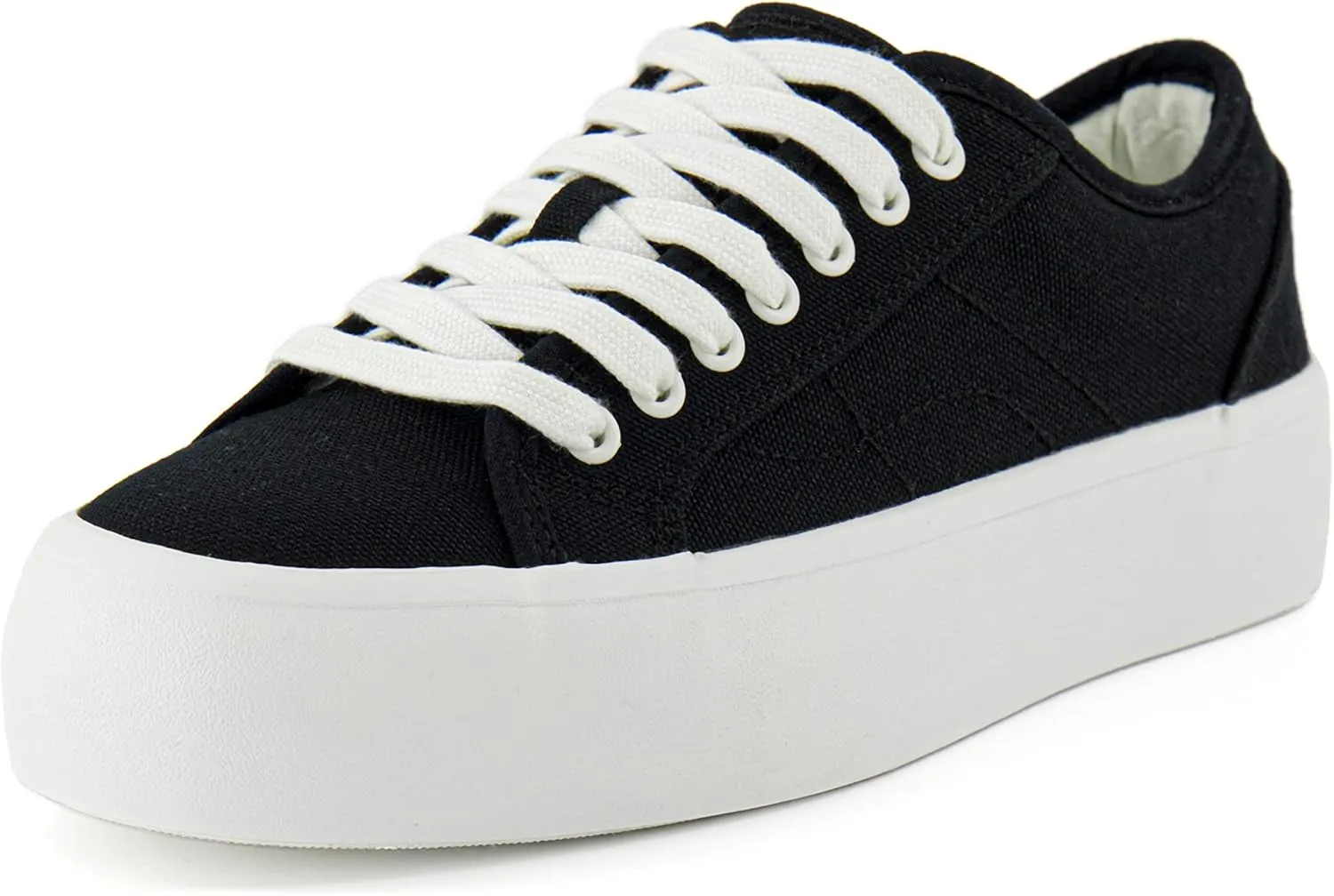 CUSHIONAIRE Women's Tag Low top Canvas Sneaker  Memory Foam