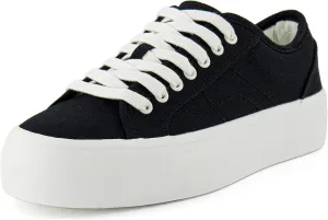 CUSHIONAIRE Women's Tag Low top Canvas Sneaker  Memory Foam