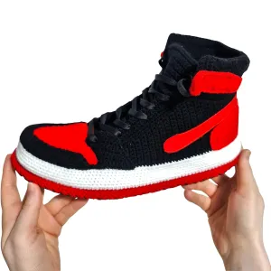 Custom Basketball Air Retro Sneaker Plush Slippers - Handmade Unisex Design, Comfortable & Stylish, Non-Slip Sole, Perfect Sneakerheads & Sports Fans House Shoes