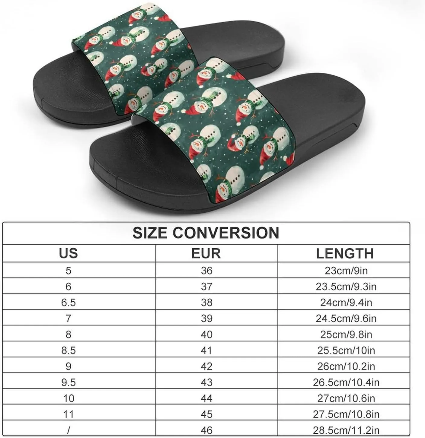Cute Snowman Funny Slippers Slides Sandals Shower Home House Shoes Non Slip Soft Sole Shoe For Men Women Bathroom