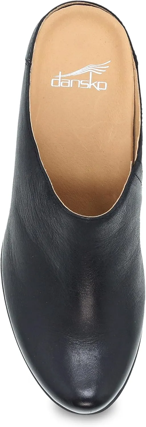 Dansko Carrie Slip-On Mule for Women - Premium Leather and Rubber Outsole for Long-Lasting Wear Natural Arch and Memory Foam Footbed for Added Support
