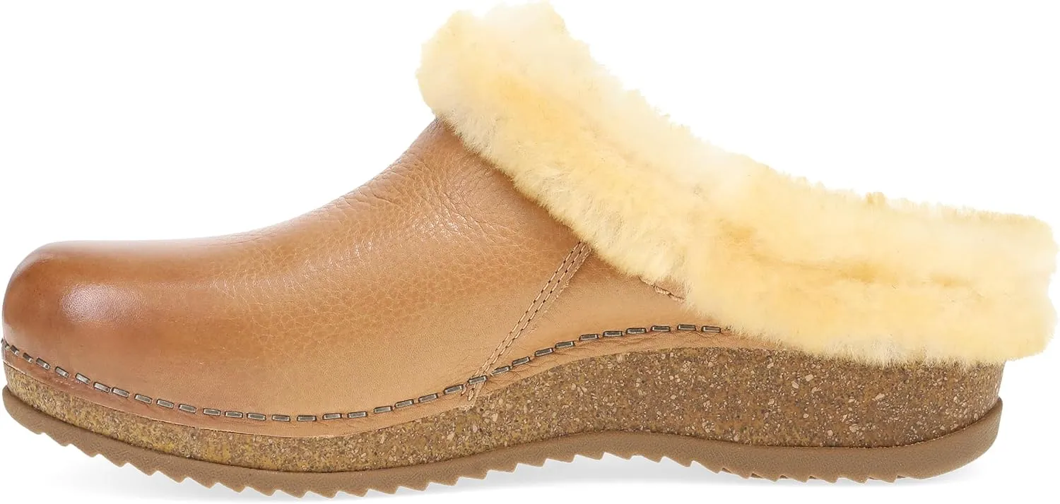 Dansko Magda Seasonal Comfort Mule Clog for Women on Patented Stapled Construction- Cozy Sweater Lining