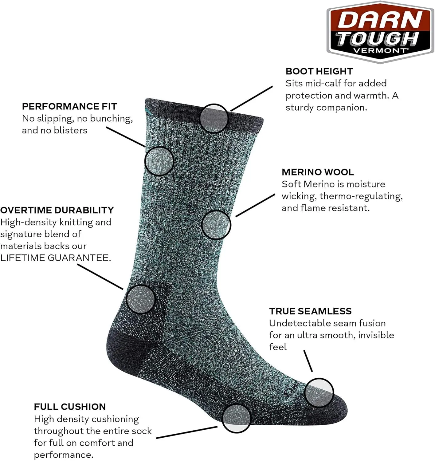 Darn Tough Nomad Boot Midweight Sock with Full Cushion