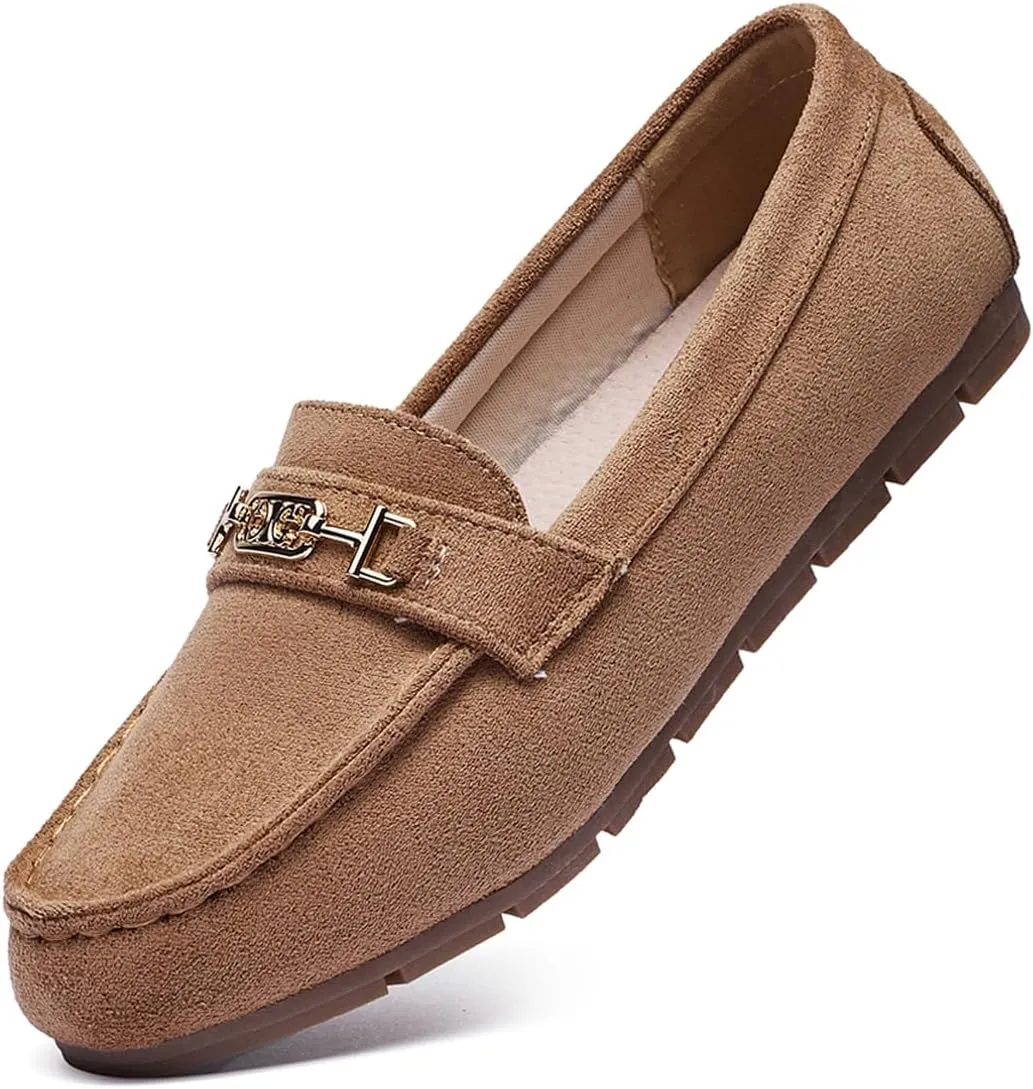DeYashopin Women's Loafer Shoes Leisure Slip On Work Shoes Comfort Walking Flats