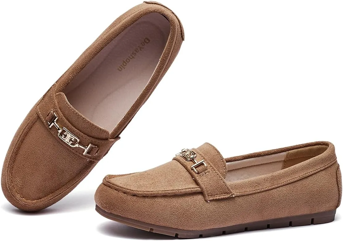 DeYashopin Women's Loafer Shoes Leisure Slip On Work Shoes Comfort Walking Flats