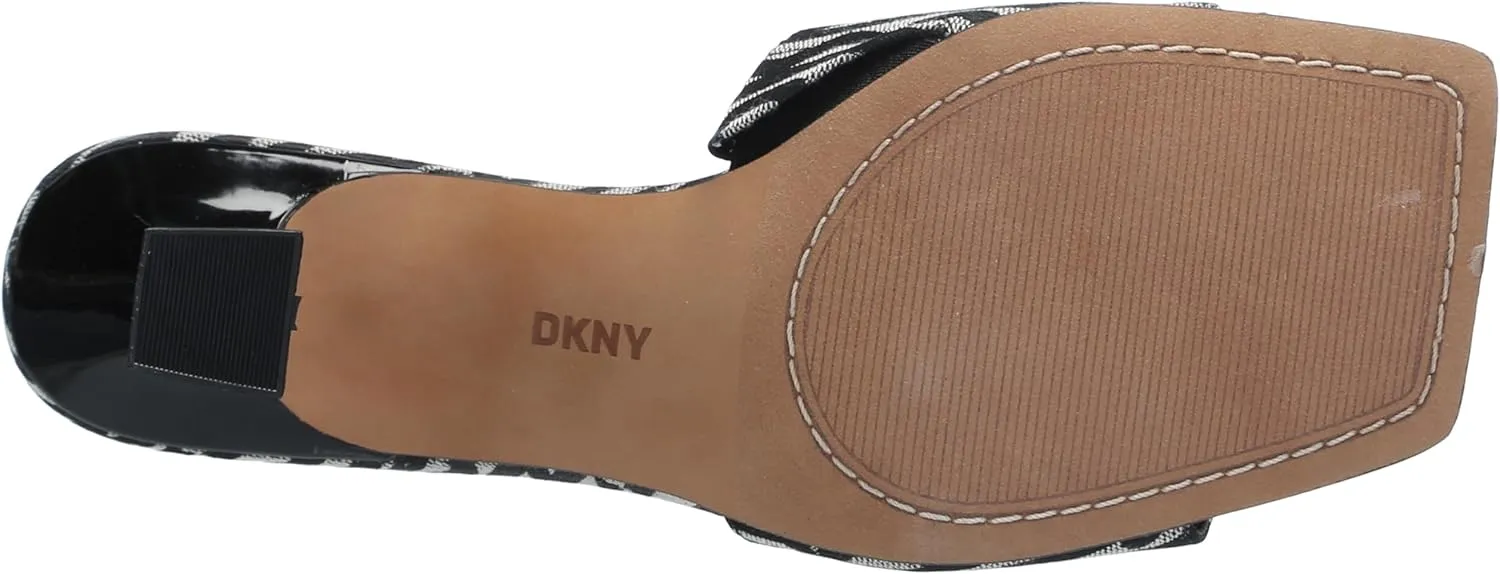 DKNY Women's Block Heel Square Toe Kailyn-Sandal Mule Heeled