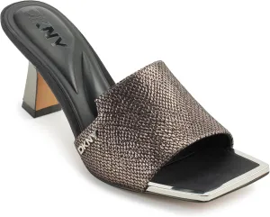 DKNY Women's Block Heel Square Toe Kailyn-Sandal Mule Heeled