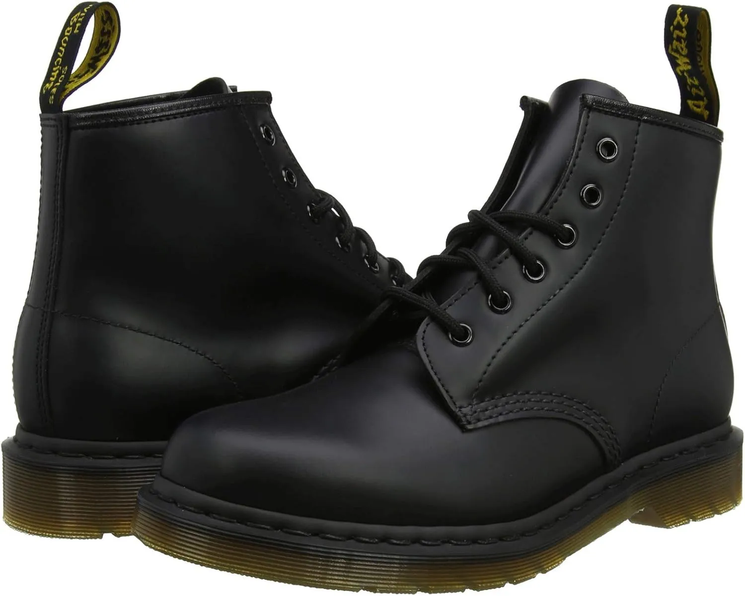 Dr. Martens Women's 101 Black Harvest Leather Fashion Boot