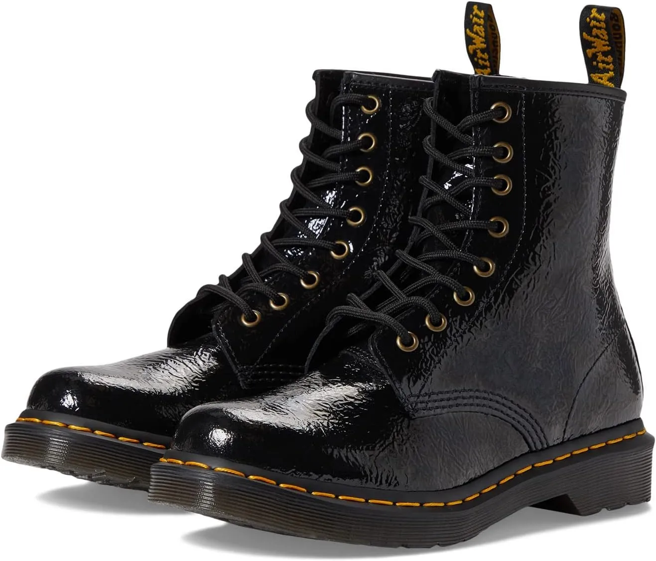 Dr. Martens Women's 1460 Distressed Patent Boot Amphibians