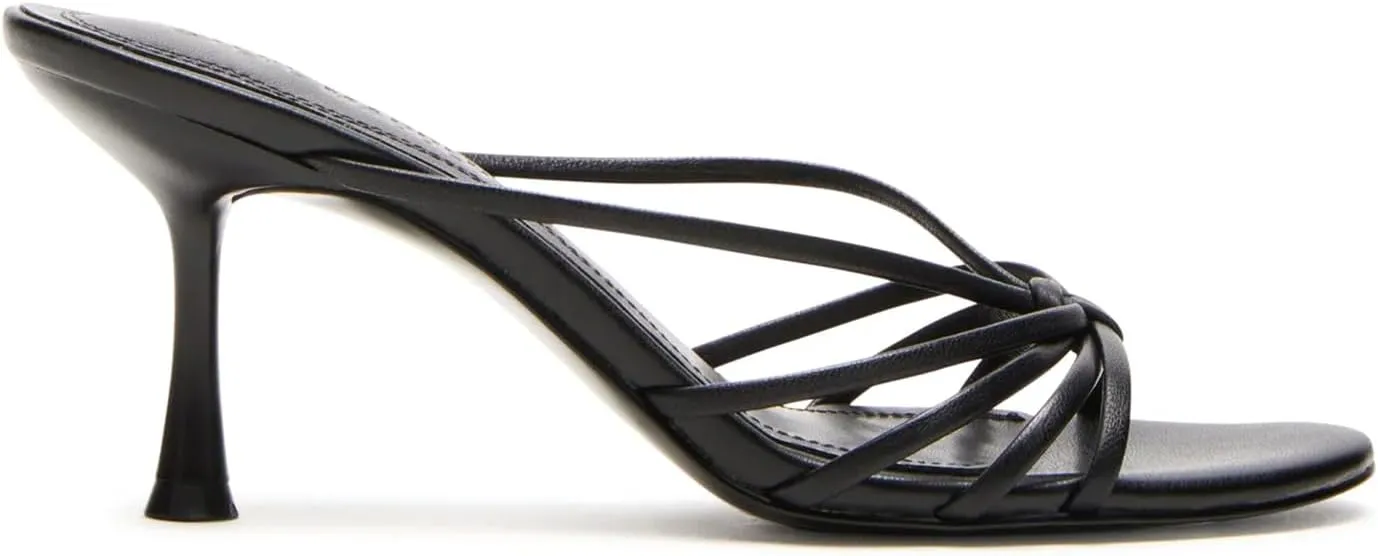 Dsevht Gold Strappy Kitten Heel Sandals for Women Flip Flop Mule heels Rounded Open Toe Heeled Thong Sandal Women