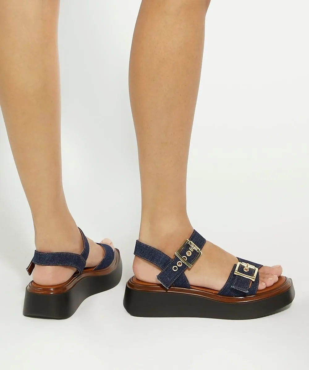 Dune London Women's Loells Platforms-Sandals