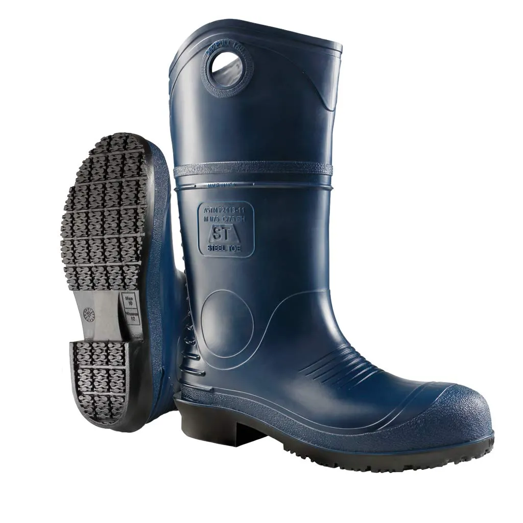 DUNLOP Protective Footwear, DuraPro Steel Toe, 100% Waterproof Polyblend PVC Material, Comfortable DURAPRO Energizing Insoles, Lightweight and Durable, 8908600.09, Size 9 US, Black