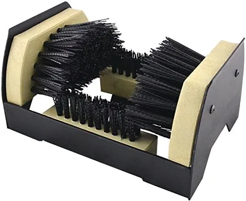 Edward Tools Diamondback Boot Brush - Heavy Duty Shoe and Boot Cleaner with Scraper and Brush - Heavy Steel Frame with Mounting Screws - Outdoor/Indoor Shoe Brush - Clean Mud/Dust