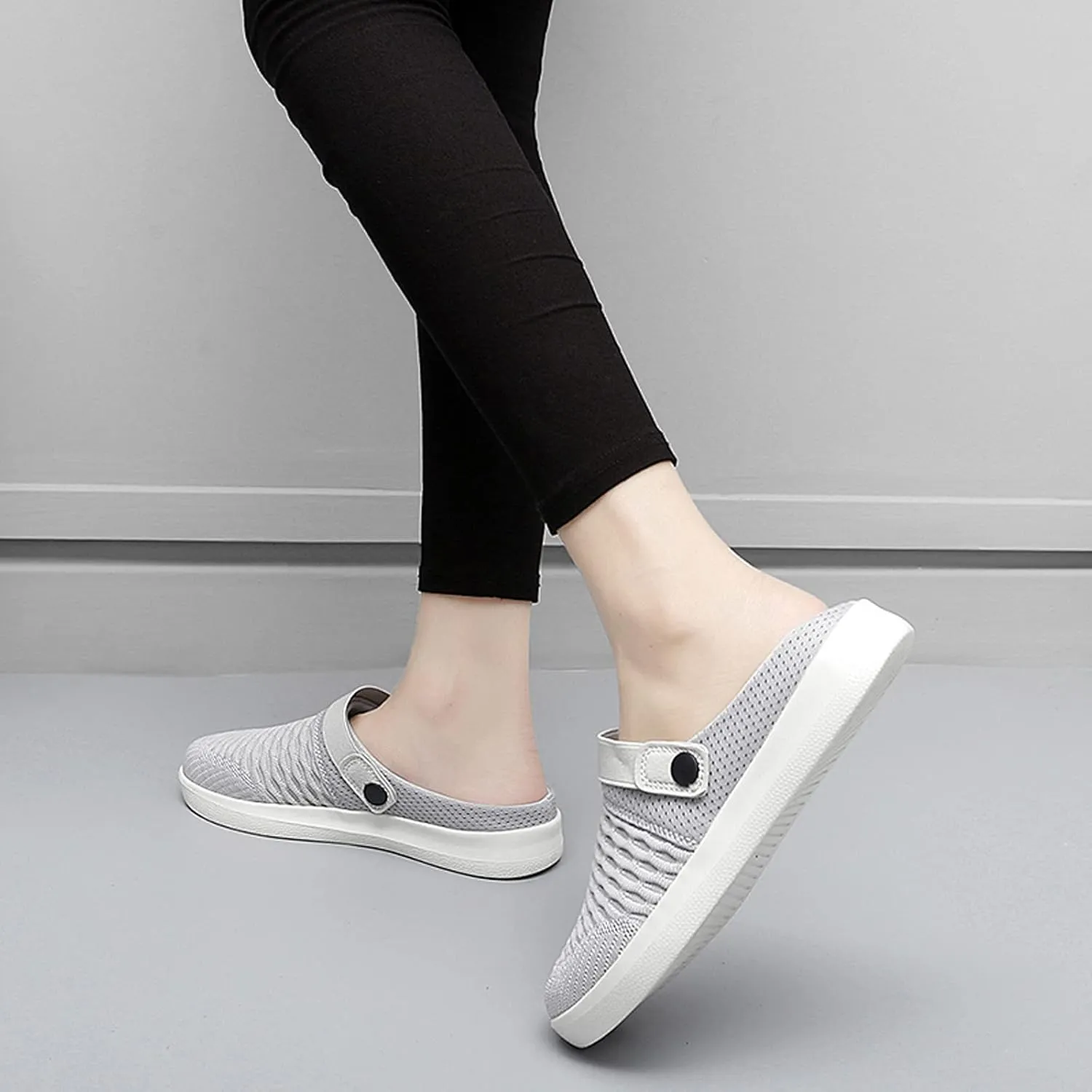 Eliogn Platform Clogs Slip On Slides Shoes Beach Sandals Gardener Clog Hight Heels Mule Slippers Garden Shoes Outdoor Sports Sandals