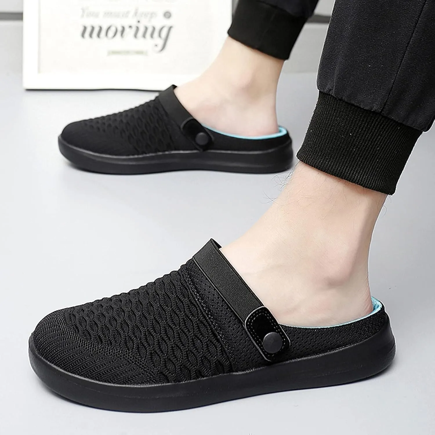 Eliogn Platform Clogs Slip On Slides Shoes Beach Sandals Gardener Clog Hight Heels Mule Slippers Garden Shoes Outdoor Sports Sandals
