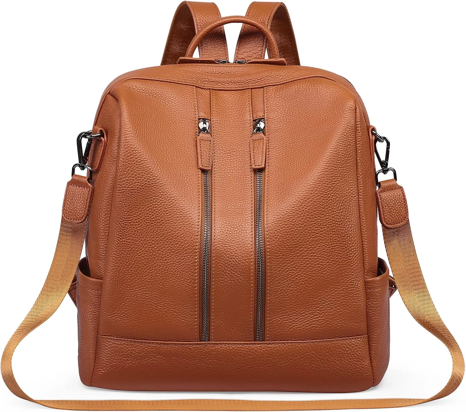 FALAN MULE Backpack Purse for Women Genuine Leather Travel Bags Large Satchel Handbags Fashion Shoulder Bag