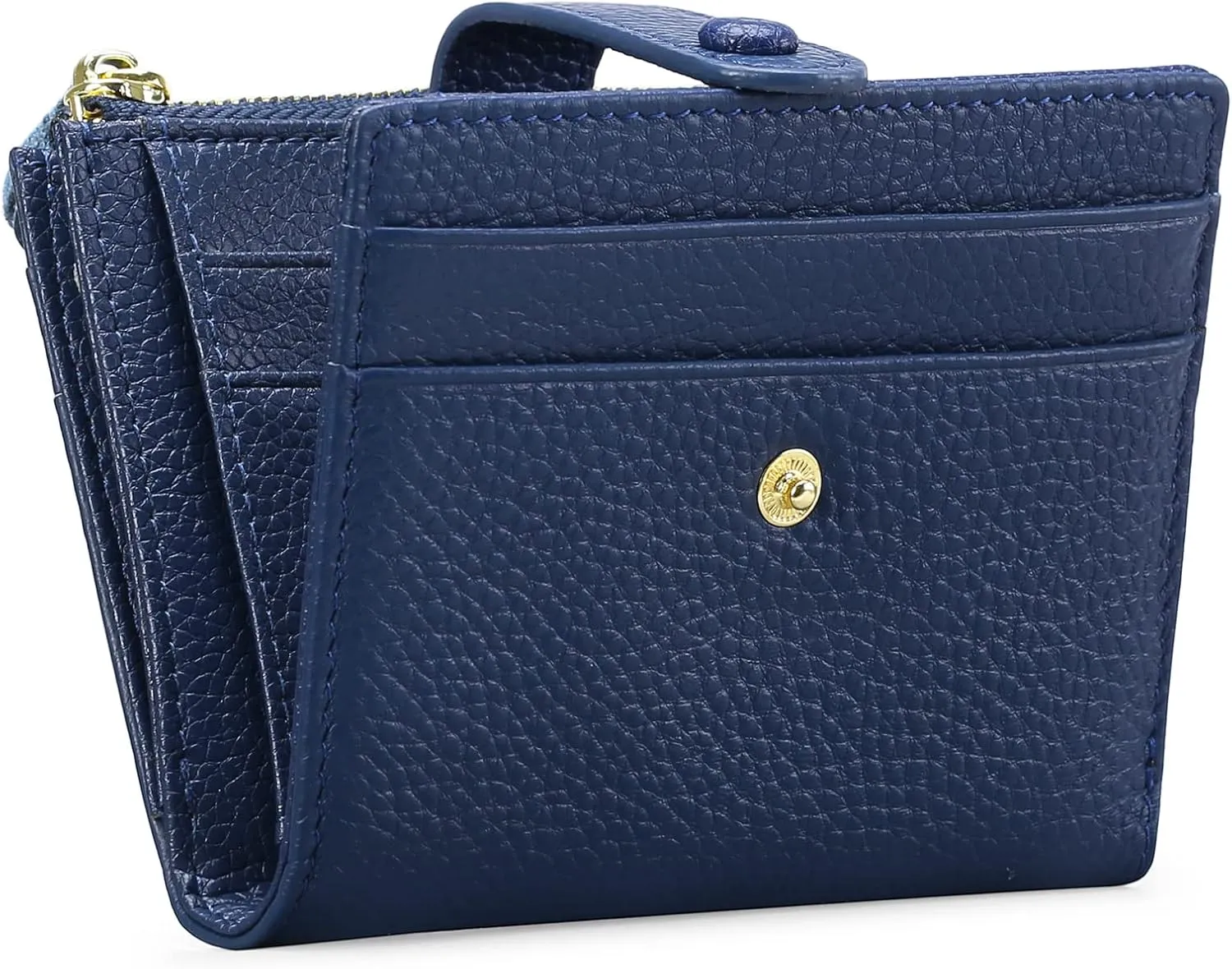 FALAN MULE Small Wallets for Women RFID Blocking Slim Bifold Leather Womens Wallet with Zipper Coin Purse