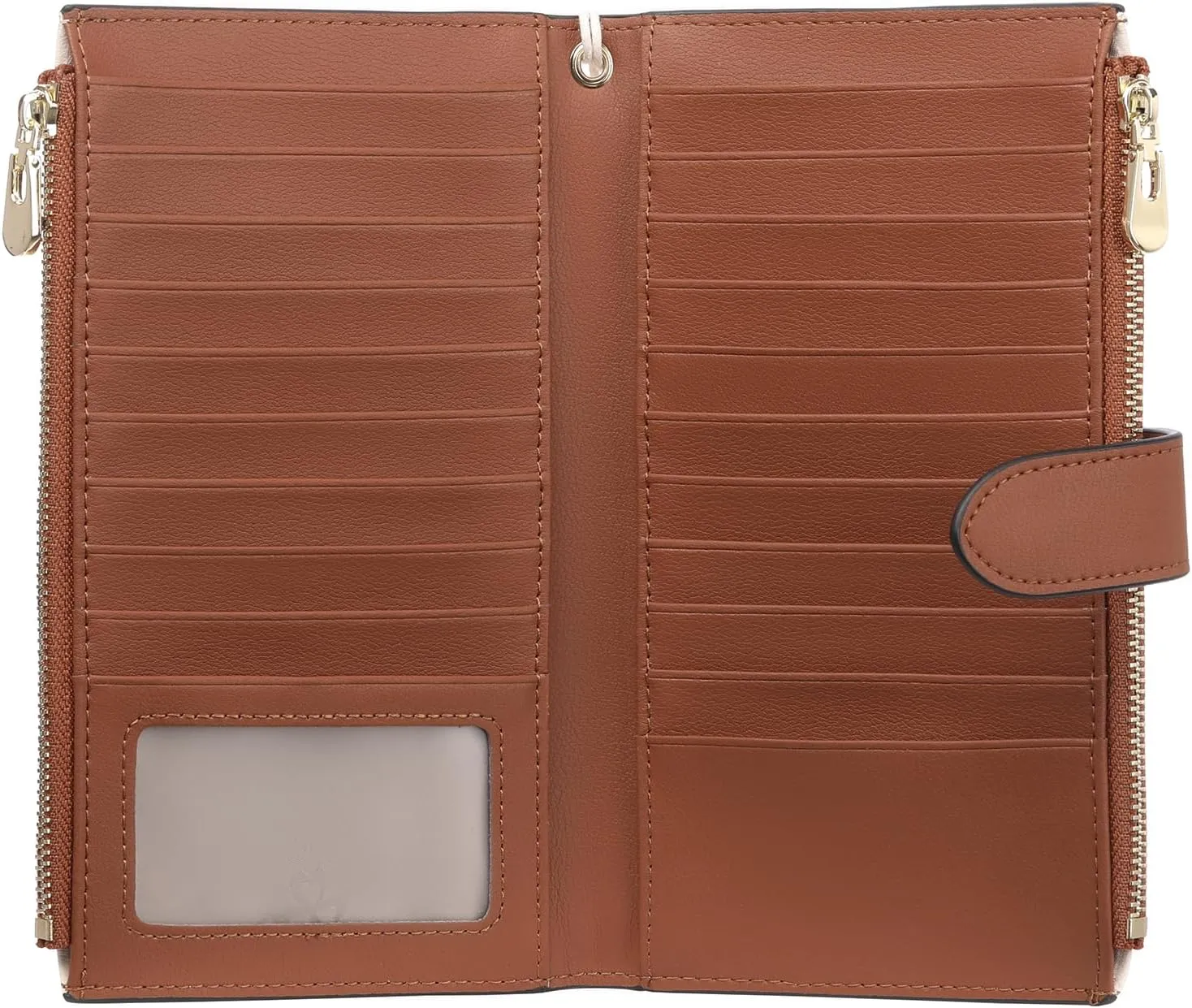 FALAN MULE Wallet Women Multi Card Slim Leather RFID Blocking Credit Card Holder Wallet Purse with Zipper Pocket