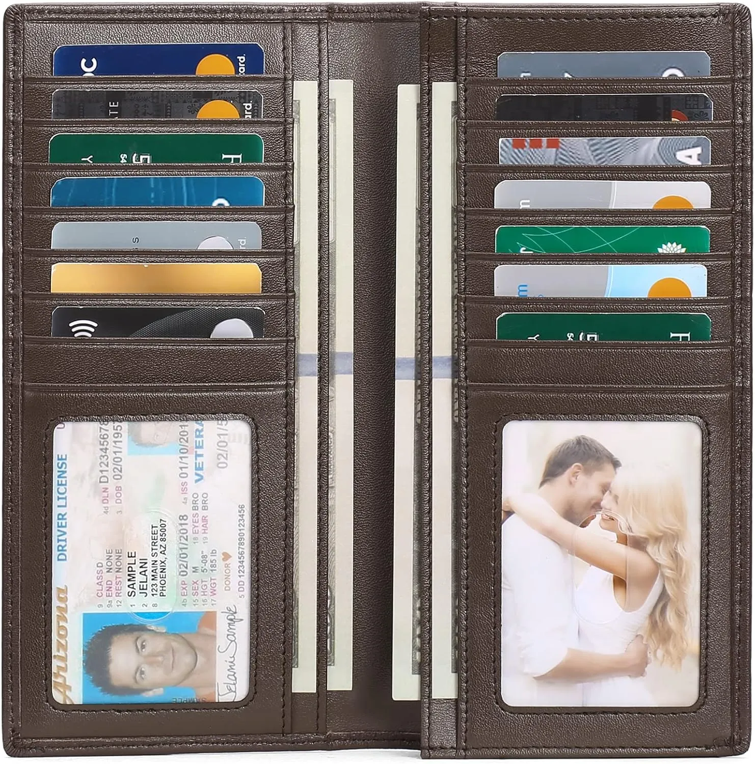 FALAN MULE Wallets for Men Genuine Leather RFID Blocking Slim Mens Wallet Bifold Credit Card Holder for Men