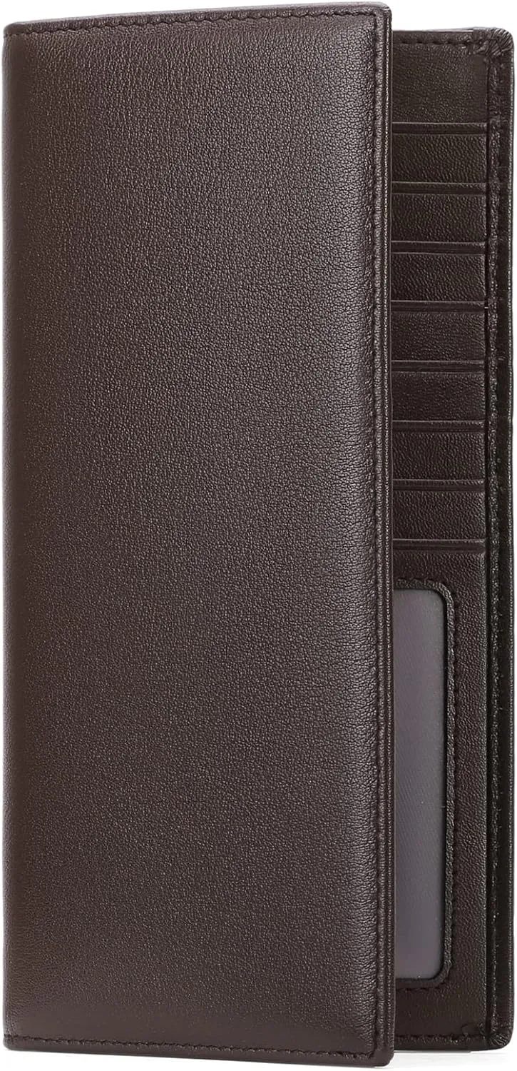 FALAN MULE Wallets for Men Genuine Leather RFID Blocking Slim Mens Wallet Bifold Credit Card Holder for Men