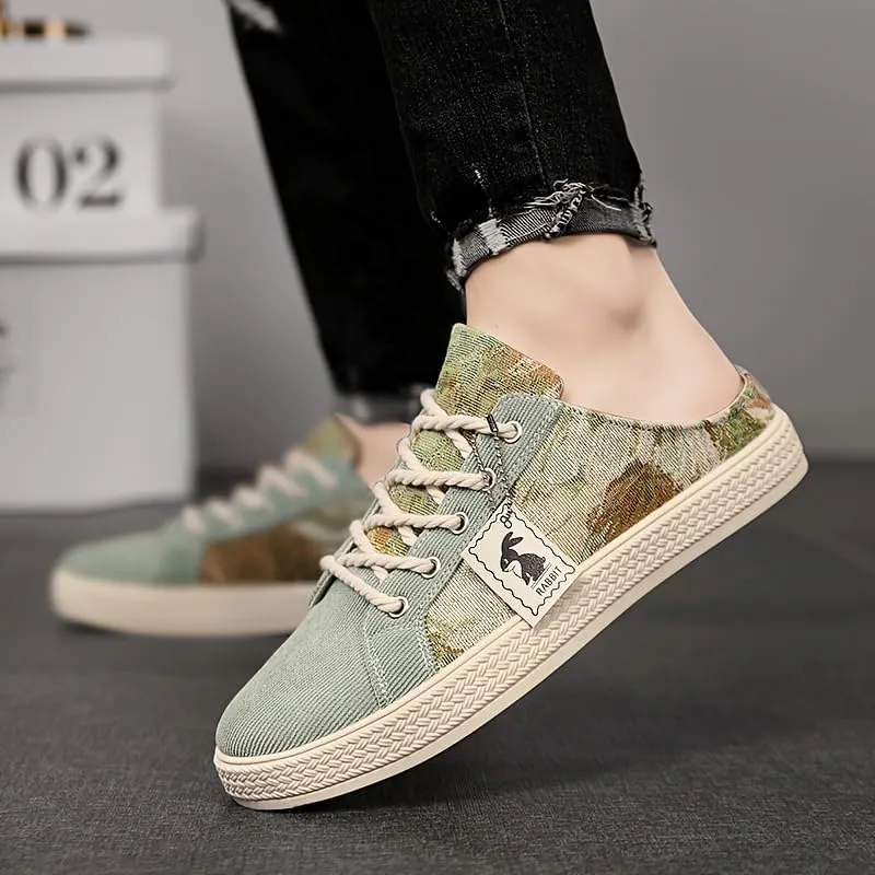 Fashionable Mens Slip On Shoes for Spring Summer, Casual Indoor & Outdoor Walking Mules Sneakers, Non-Slip Comfortable Loafers for Work/Hiker/Trekking