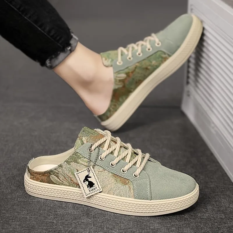 Fashionable Mens Slip On Shoes for Spring Summer, Casual Indoor & Outdoor Walking Mules Sneakers, Non-Slip Comfortable Loafers for Work/Hiker/Trekking