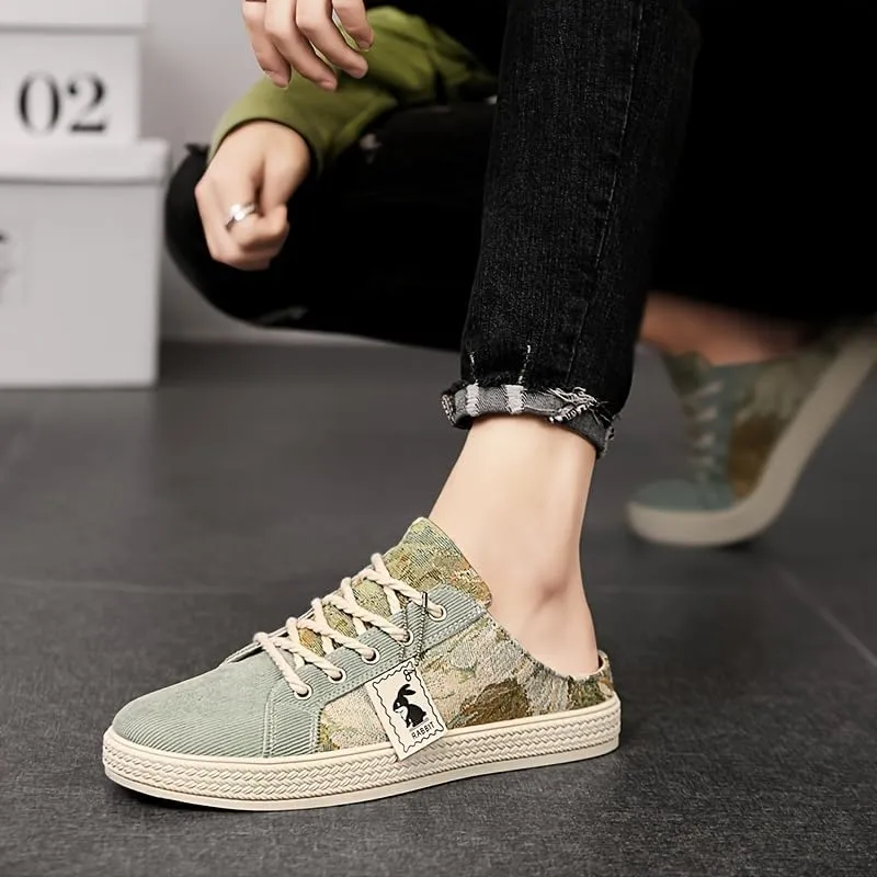 Fashionable Mens Slip On Shoes for Spring Summer, Casual Indoor & Outdoor Walking Mules Sneakers, Non-Slip Comfortable Loafers for Work/Hiker/Trekking