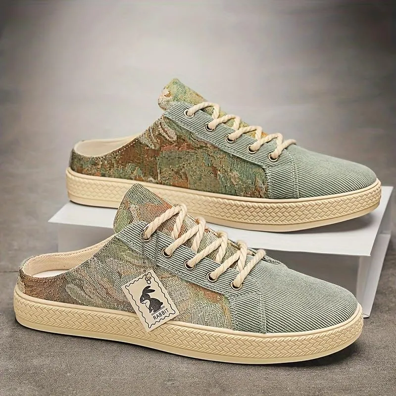 Fashionable Mens Slip On Shoes for Spring Summer, Casual Indoor & Outdoor Walking Mules Sneakers, Non-Slip Comfortable Loafers for Work/Hiker/Trekking