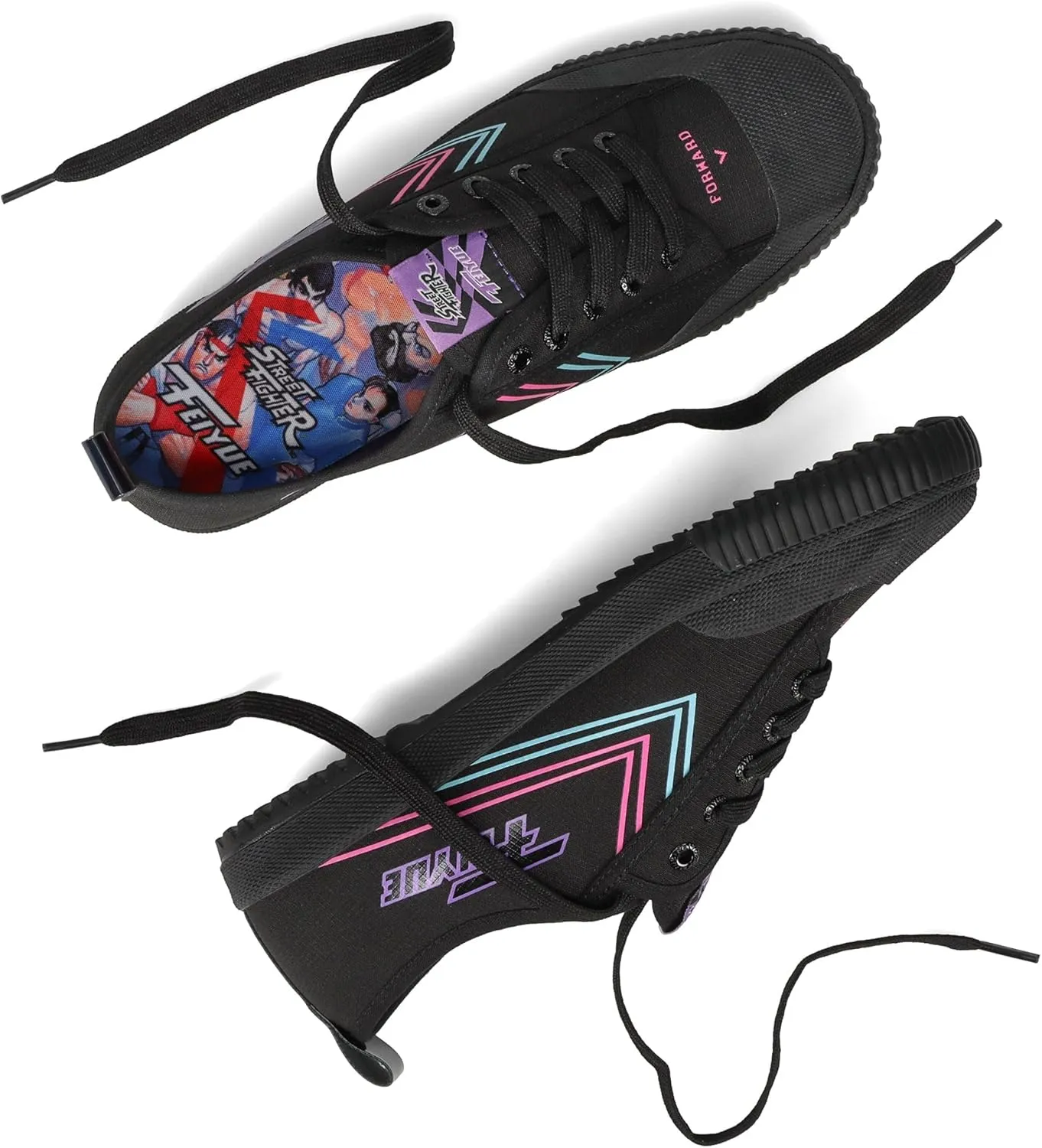 FEIYUE Fe Lo Street Fighter Special Edition Fighter Shoes, Unisex Low Top Classic Laces Sneaker