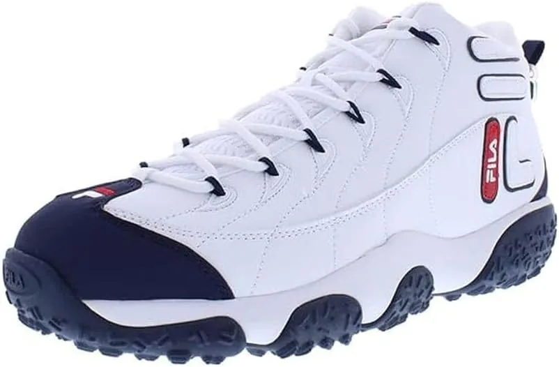 Fila Mens Snake Dancer, Color: Wht/Fnvy/Fred, Size: 8 (1BM00854-125-8)