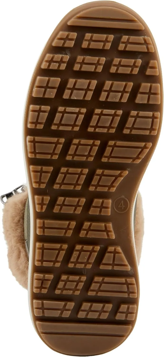 Flexus Women's BURRELL Lace-Up Platform Booties with Faux Fur Lining, Zipper Closure, and Cozy Design