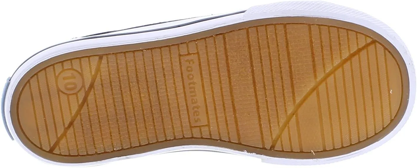 FOOTMATES Taylor Lace-Up Canvas Flats Boys and Girls Shoes - Tennis Sneakers with Wide Toe Box, Custom-Fit Insoles, Vulcanized Outsoles - for Toddlers and Little Kids, Ages 1-8