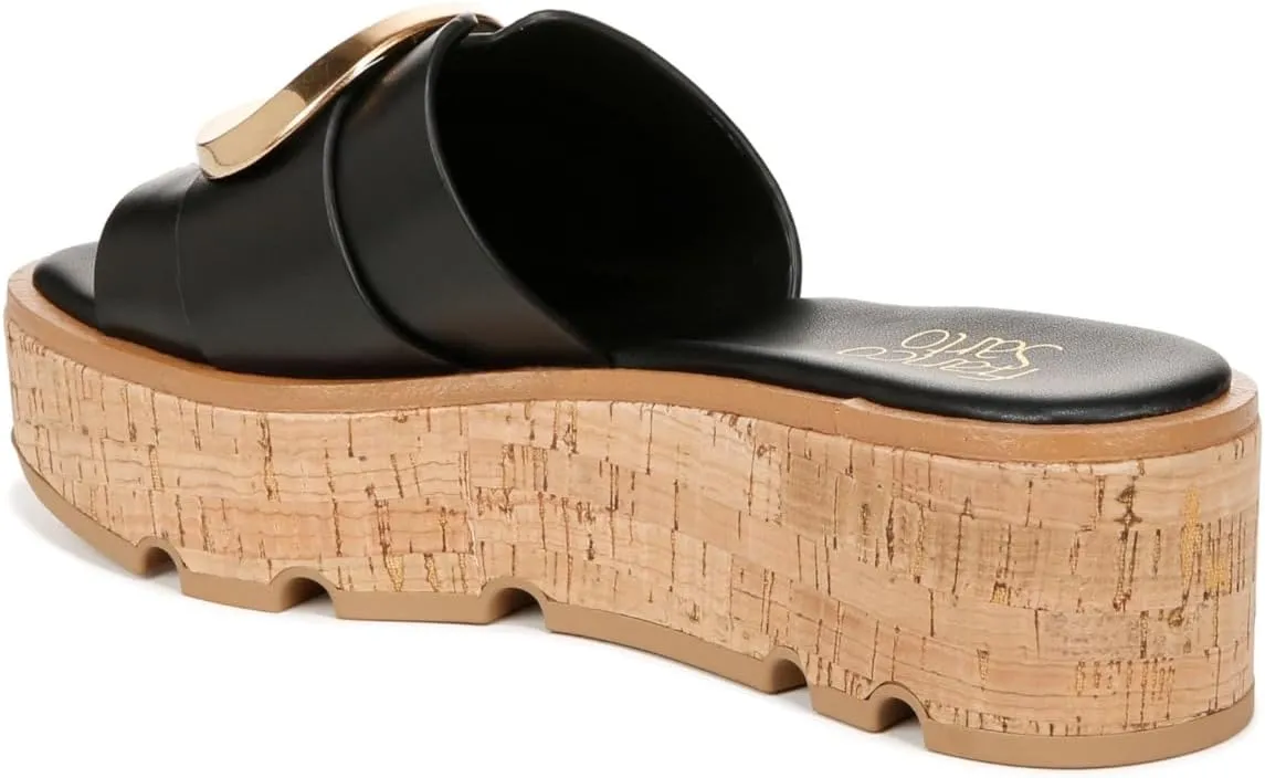 Franco Sarto Women's Hoda Cork Platform Slide Sandals