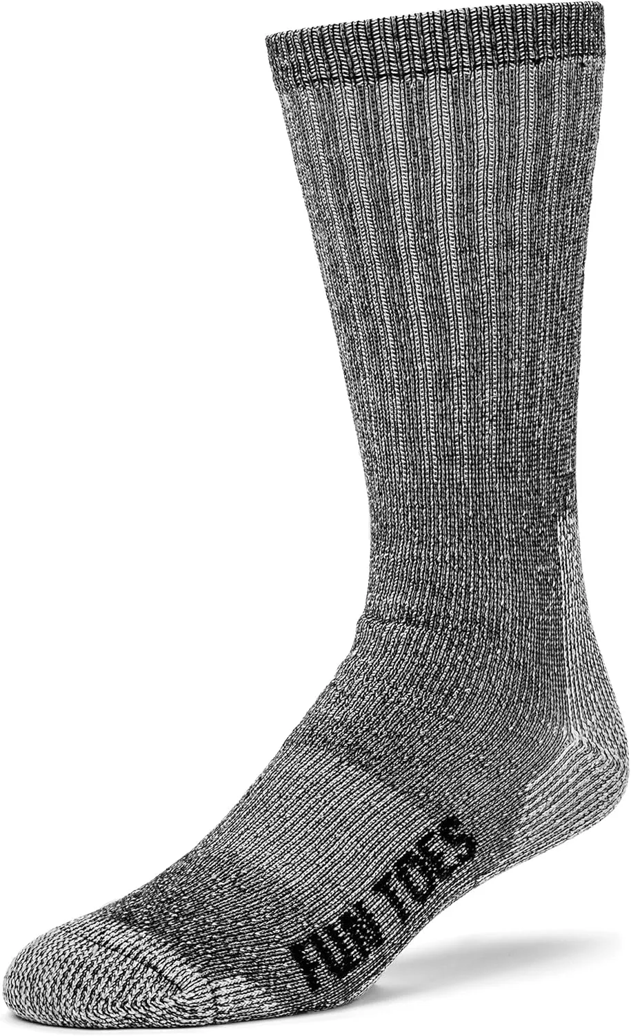 FUN TOES Boot Socks for Men, 3 Pairs Durable Thermal Insulated 80% Merino Wool Warm Hiking for Winter, Indoor or Outdoor