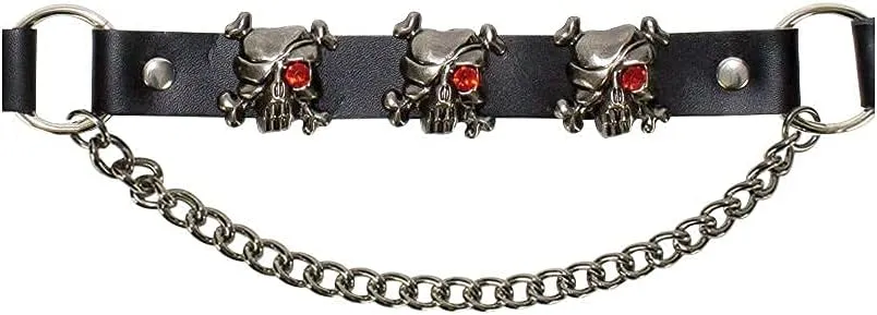 GARGOYLE BELLS Adjustable Fashion Boot Chains, Biker Boots Decoration Chains, Comes in a set of 2