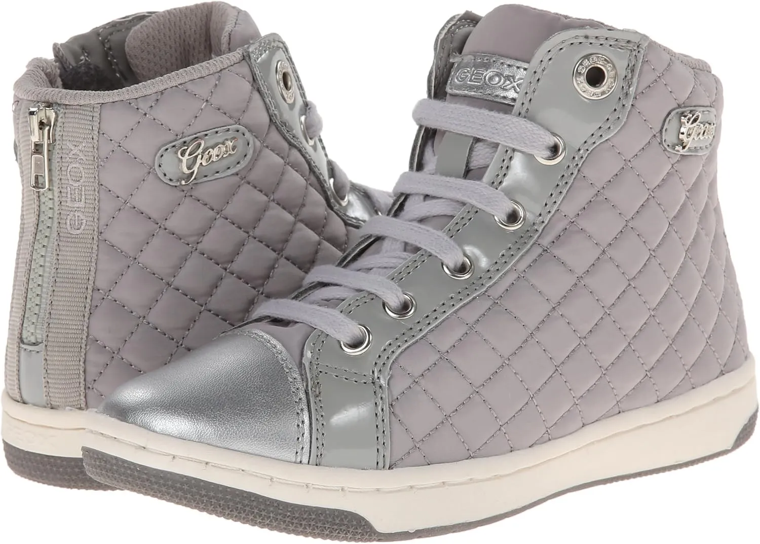 Geox Girl Jr Creamy 14 High Top Qui Sneaker
