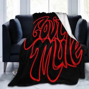 Gov't Rock Mule Band Blanket Throw Air Conditioning Blankets Lightweight Soft for Couch Bed 40"x30"