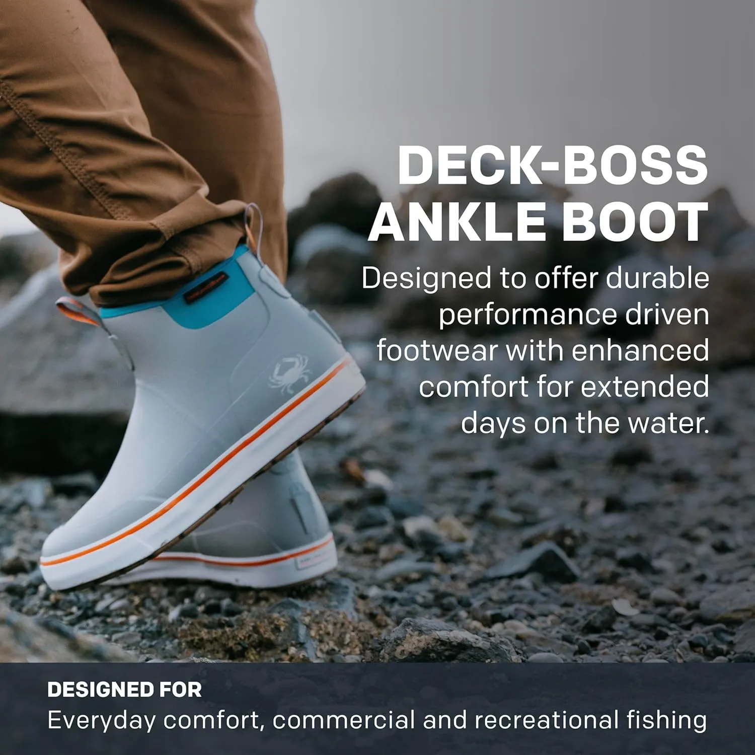 Grundens Men’s DECK-BOSS Ankle Boot | Durable, Waterproof