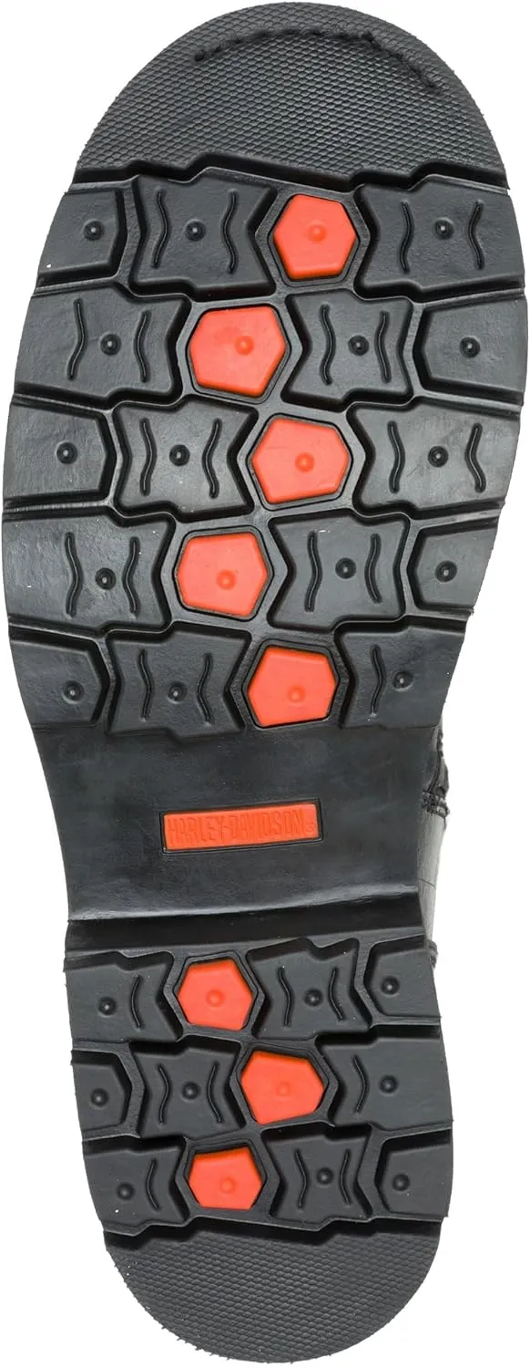 Harley-Davidson Men's Shift Ride 9" WP Black Leather Motorcycle Boots, D96313