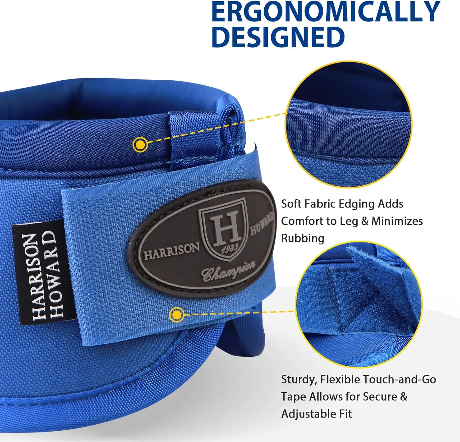 Harrison Howard Horse Bell Boots Overreach Bell Boots No-Turn Bell Boots for Horse-Durable Protective Hoof Boot