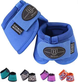Harrison Howard Horse Bell Boots Overreach Bell Boots No-Turn Bell Boots for Horse-Durable Protective Hoof Boot