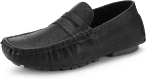 Hawkwell Kids Casual Penny Loafer Slip On Dress Moccasin Driver Shoes(Toddler/Little Kid/Big Kid)