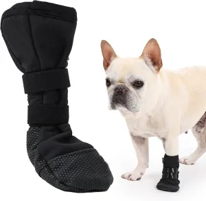 HDKUW Dog Wound Recovery Boot, Waterproof Dog Bootie for Injured Paw, Anti-Slip Dog Shoe Breathable Dog Paw Protector from Licking Wounds L