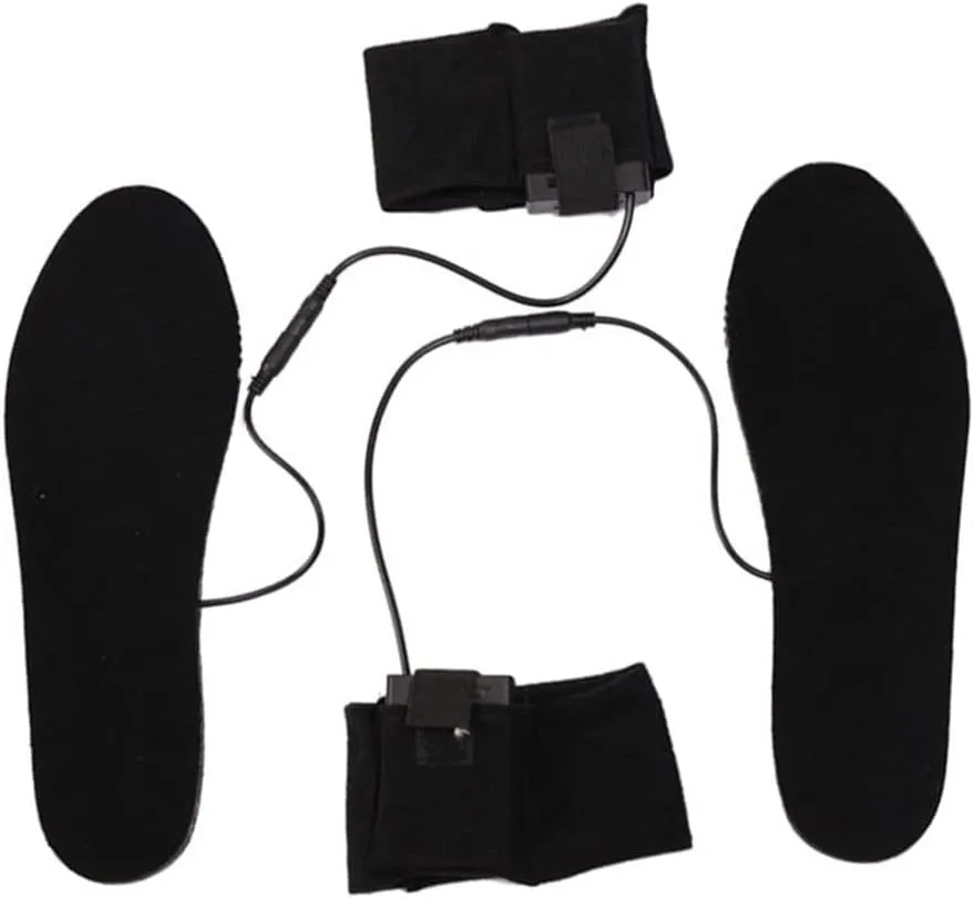 Heated Shoe Insoles Feet Warm Sock Pad Camping Climbing Hiking Washable Thermal Insole Winter Skiing Accessories(35 to 40)
