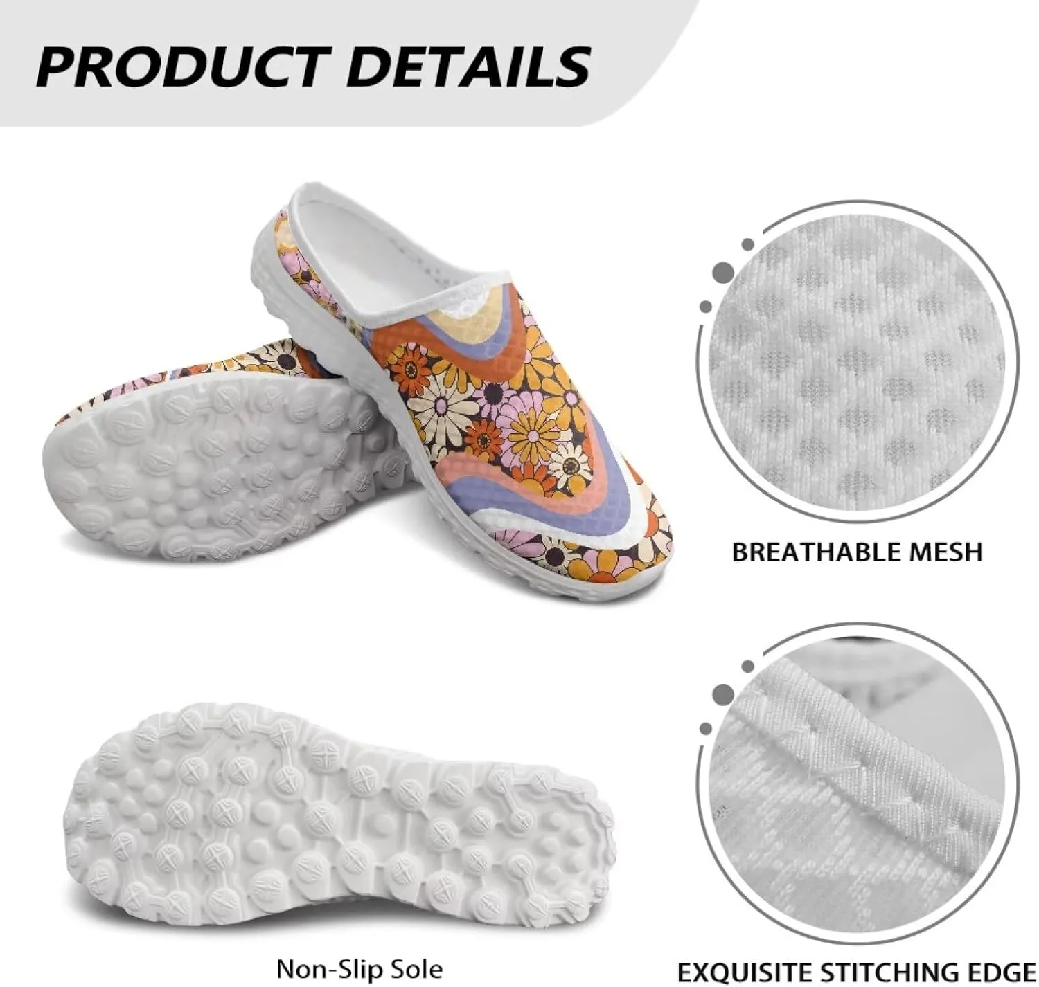 Howilath Women's Sport Mules Tennis Shoes Slip on Garden Shoes Loafers Fashion Backless Sneakers for Street Style Outdoor