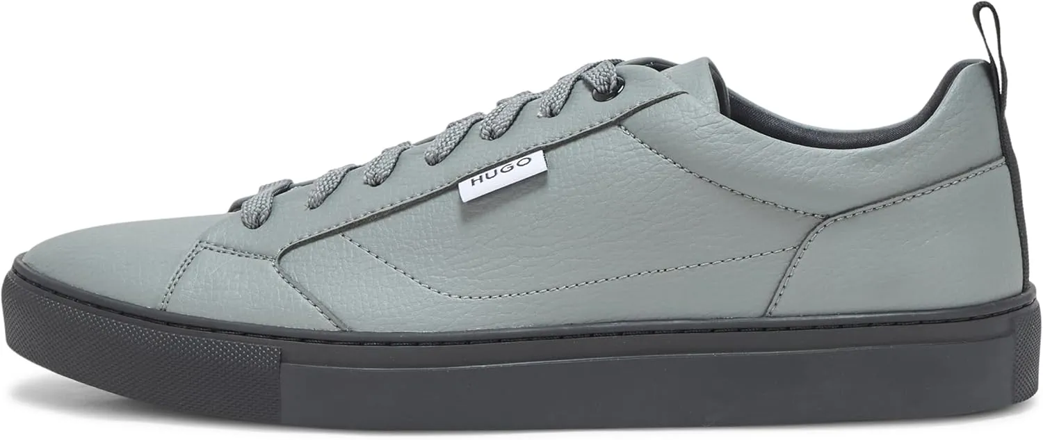 HUGO Men's Morrie Low Cupsole Grainy Sneaker